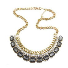 Big Color Crystal Stone Fashion Necklace/Fashion Jewelry (XJW12114)